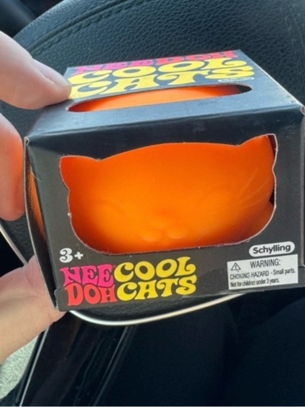 NeeDoh Cool Cats Orange Stress Toy